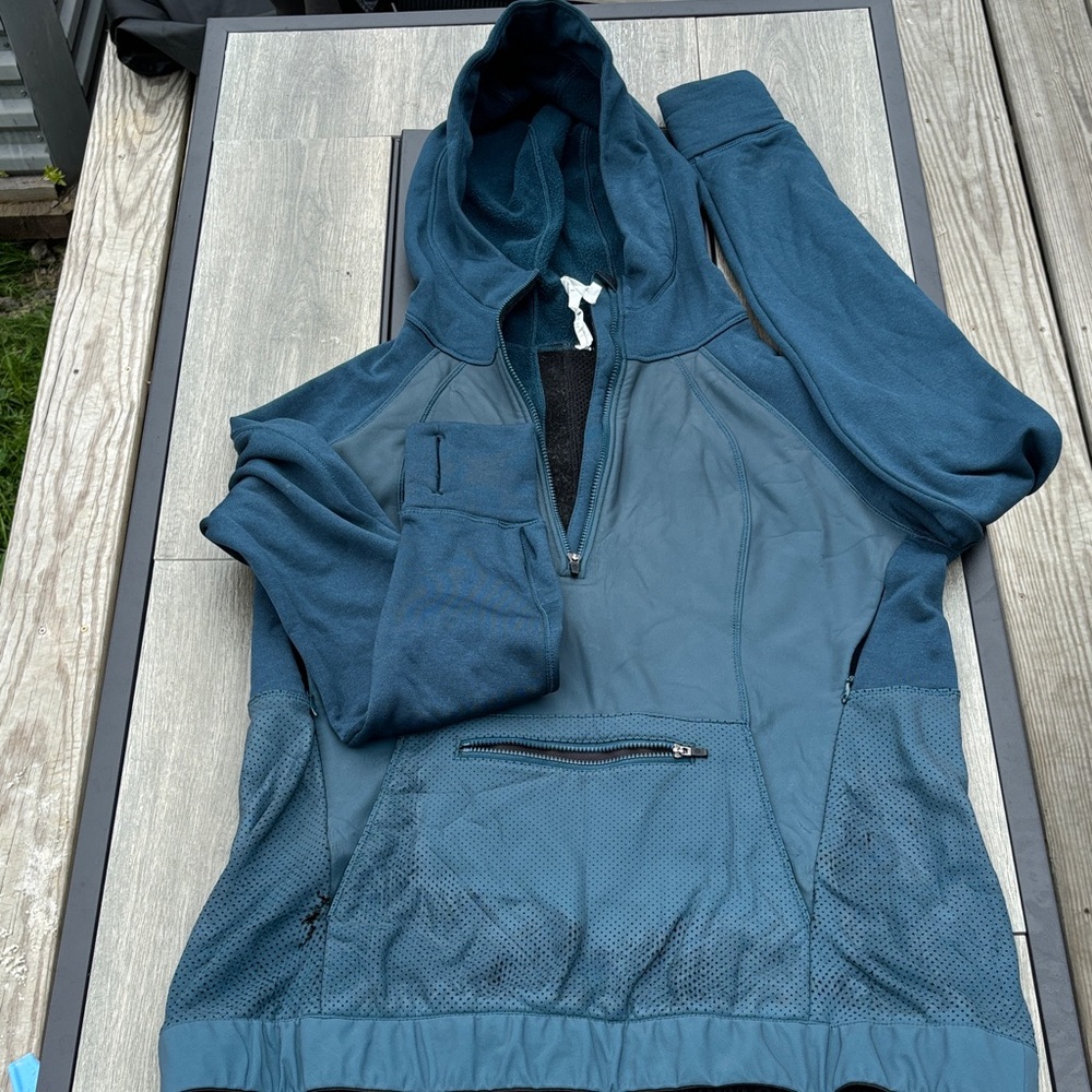 lululemon athletica Blue Hooded Ski Jacket